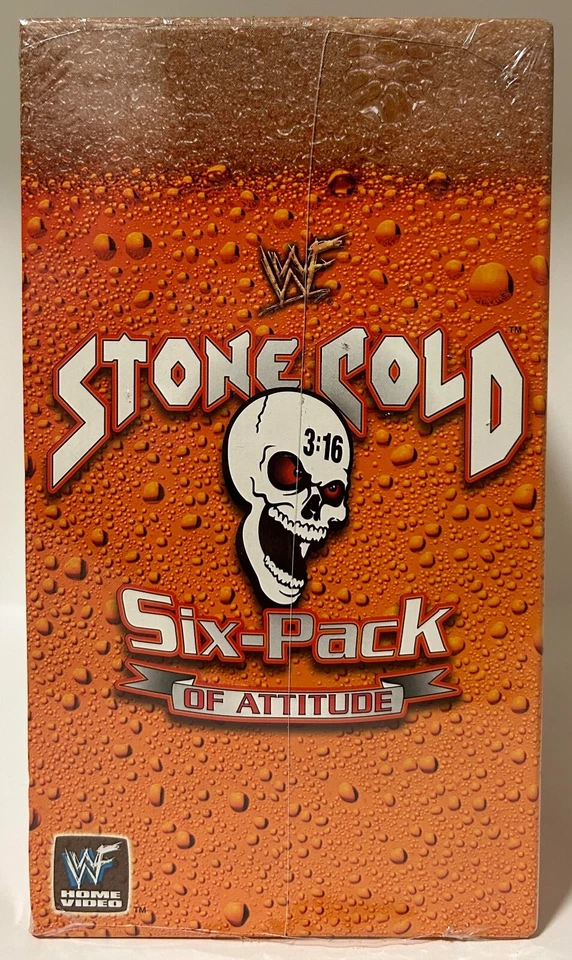 WWE WWF Stone Cold 6 Six Pack of Attitude VHS Box Set New 5 Tapes + Tshirt WCW - Image 3 of 4