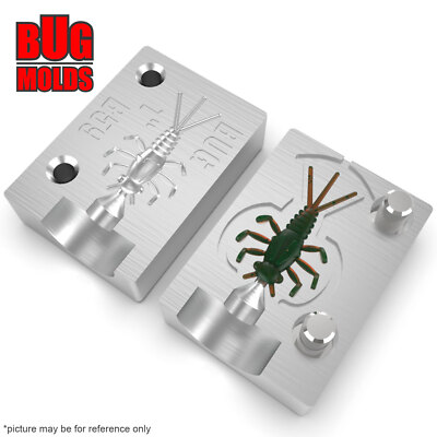 Bait DIY Fishing Mold Soft Plastic Baits Lure Plastisol Bass StoneBug