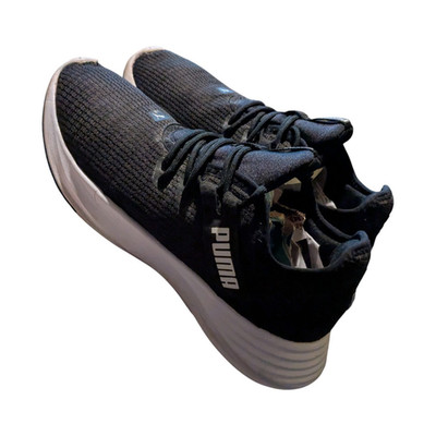 PUMA Unisex Adults Black/White Low Top Lace-Up Athletic Sneakers