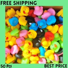 50pcs Rubber Ducks in Bulk,Assortment Duckies for Jeep Ducking Floater Bath Toys
