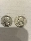 1940 And 1945 George Washington Quarter