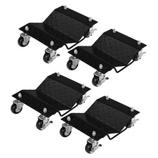 Car Wheel Dolly Set of 4, 2720 KG Tire Stake Cart, Heavy Duty Vehicle Dolly