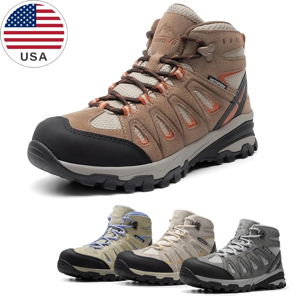 Women's Waterproof Hiking Boots Outdoor Comfortable Camping Trail Shoes