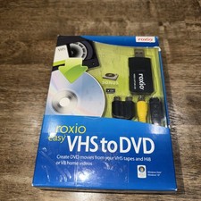 New/OPEN BOX Roxio Easy VHS to DVD Converter For VHS Tapes Hi8 Video8 Windows
