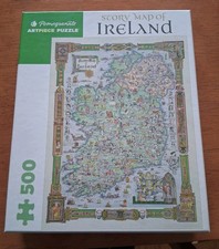 Pomegranate Artpiece Story Map Of  Ireland 500-piece Jigsaw Puzzle- Complete!