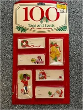 Jamesway Christmas Gift Tags & Cards NOS 100ct Peck 1988