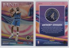 2023-24 Panini NBA Hoops Premium Stock Anti-Gravity Silver Prizm Anthony Edwards