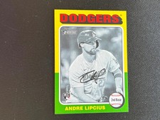 Andre Lipcius 2024 Topps Heritage Black & White SSP RC Rookie Dodgers E95