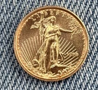 1998 1/10 oz American Gold Eagle Walking Liberty Fine Gold $5 Five Dollar Coin