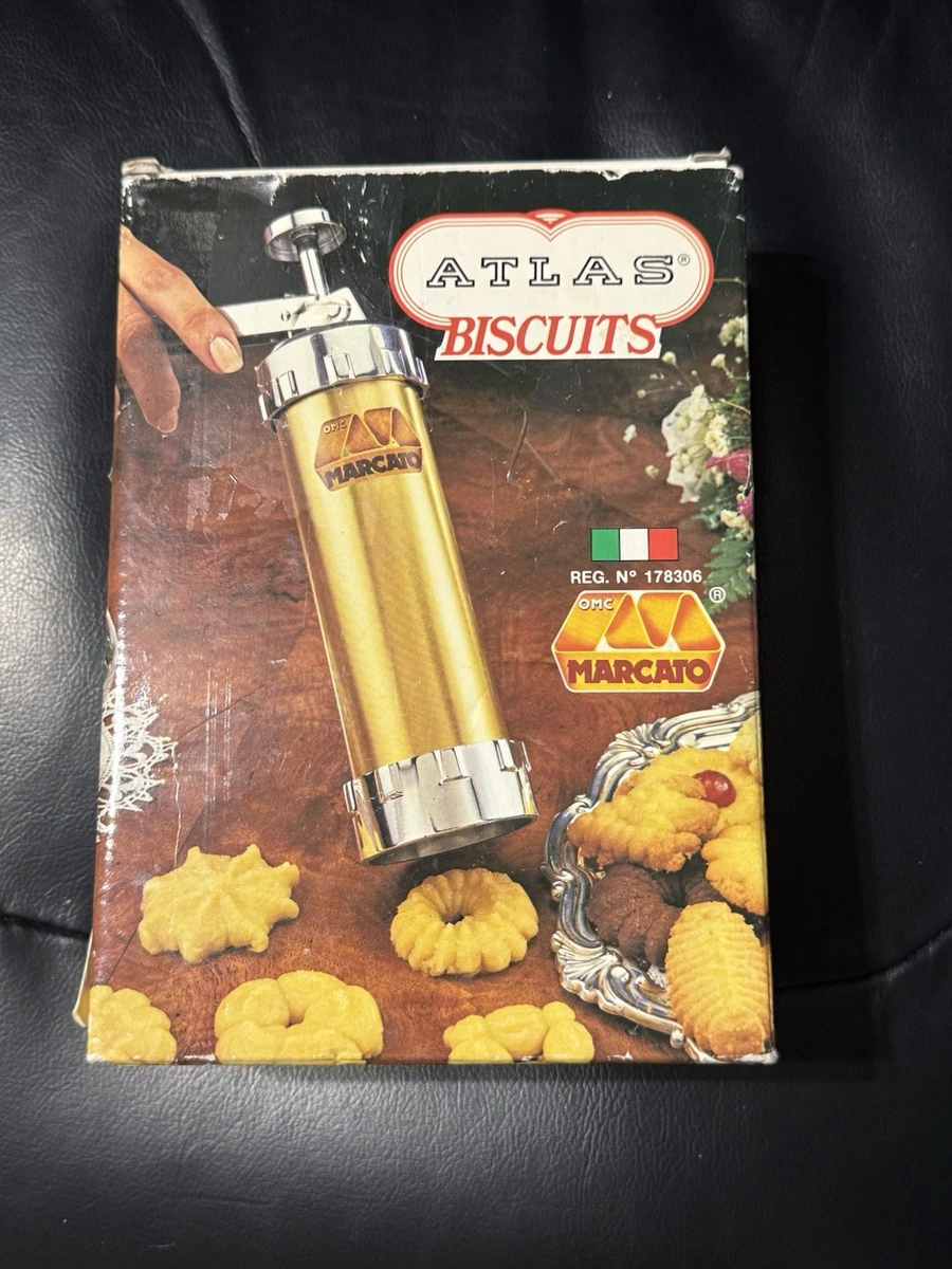 Presse à Biscuits Ancien ATECO Modèle 685 – Aluminium Argenté, Fabriqué Aux USA