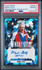 2024 PANINI PRIZM SENSATIONAL SIGNATURES BLUE ICE #SSMLY MARV LEVY 99/99 PSA 10