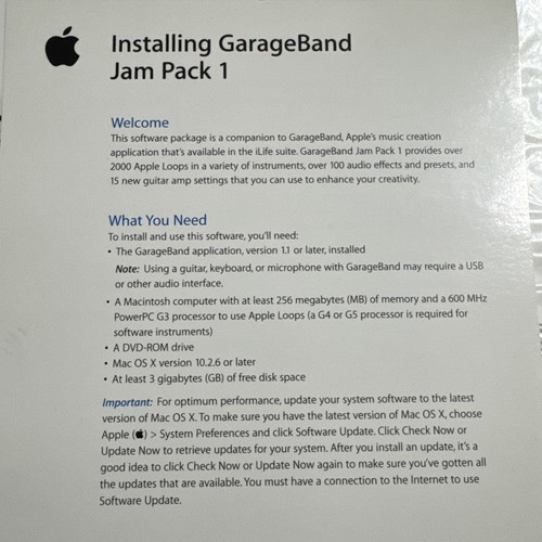 Apple Garageband jam pack 1 (DVD) 2000k + royalty free, Logic & other - Picture 5 of 6