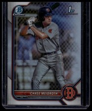 Chase Meidroth 2022 Bowman Draft #BDC-92 1st Chrome Refractor Boston Red Sox