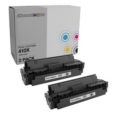Toner Cartridge Replacement for HP 410X CF410X High Yield Black, 2pk 