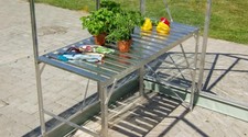 Vitavia Alutisch, Gewächshaustisch, 121x54 cm aus Aluminium, 3 Farben zur Wahl