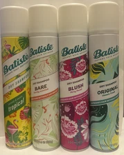 Batiste Dry Shampoo Original, Bare, Blush, Tropical (4 pack)  200 ml EACH