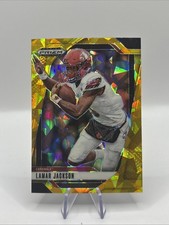 2025 Panini Prizm Draft Picks - Lamar Jackson #177 Gold Cracked Ice Prizm