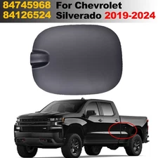 For 2019-2024 Chevrolet Silverado 1500 Black Fuel Gas Tank Door Cover  84745968