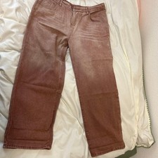 wide denim pants