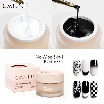CANNI 10g No-Wipe 5-in-1 Pflaster Gel Nagellack Relief Muster DIY Maniküre