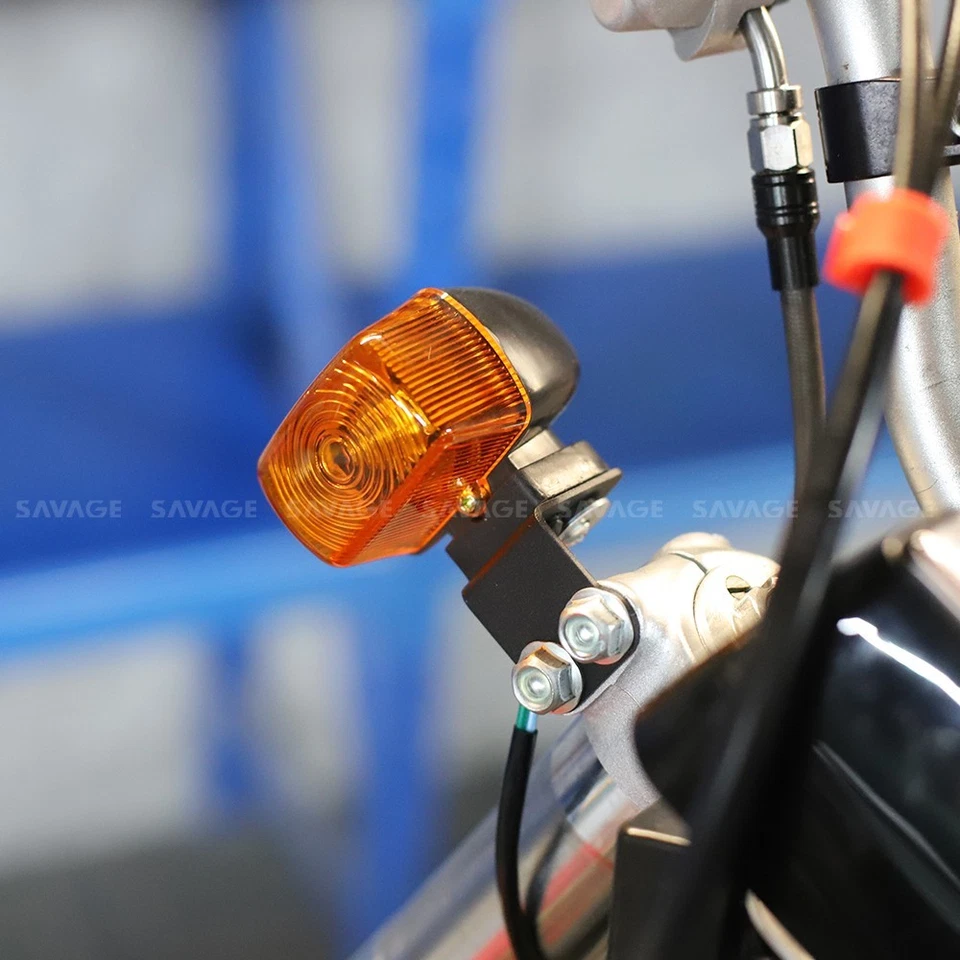 Front Turn Signals Light Indicator Lamp For HONDA XR250R XR400R 1996-2004 Amber - Image 4 of 4