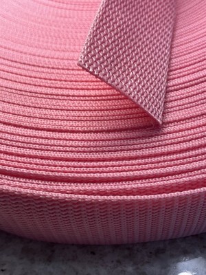 1.5  Baby Light Pink polypro webbing by the yard diy sewing camping belt straps