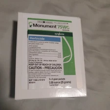 Monument 75WG Herbicide 5x5gm Packets- Trifloxysulfuron Post Emergent - 