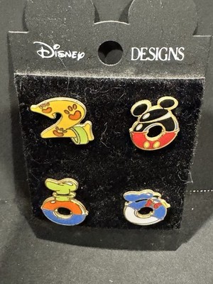 Disney Parks Pin Trading Fab Four Pin Set 4 Pin Mickey Goofy Pluto Donald 2000