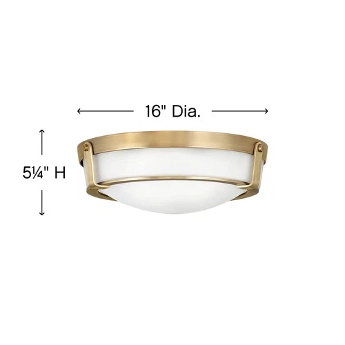 Hinkley Lighting 3225 Hathaway 3 Light 16"W Flush Mount Bowl - MultiColor - Picture 9 of 11