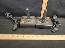 Lot Of 2 Vintage Atari 2600 Joystick OEM Controllers Tested Works 
