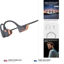 SHOKZ New OpenRun Pro 2-Bone Conduction Headphones,Open-Ear Bluetooth Wireles...