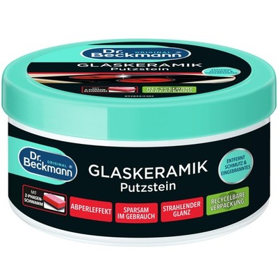 Dr. Beckmann Glaskeramik Putzstein | effektiver 250 g (1er Pack) 