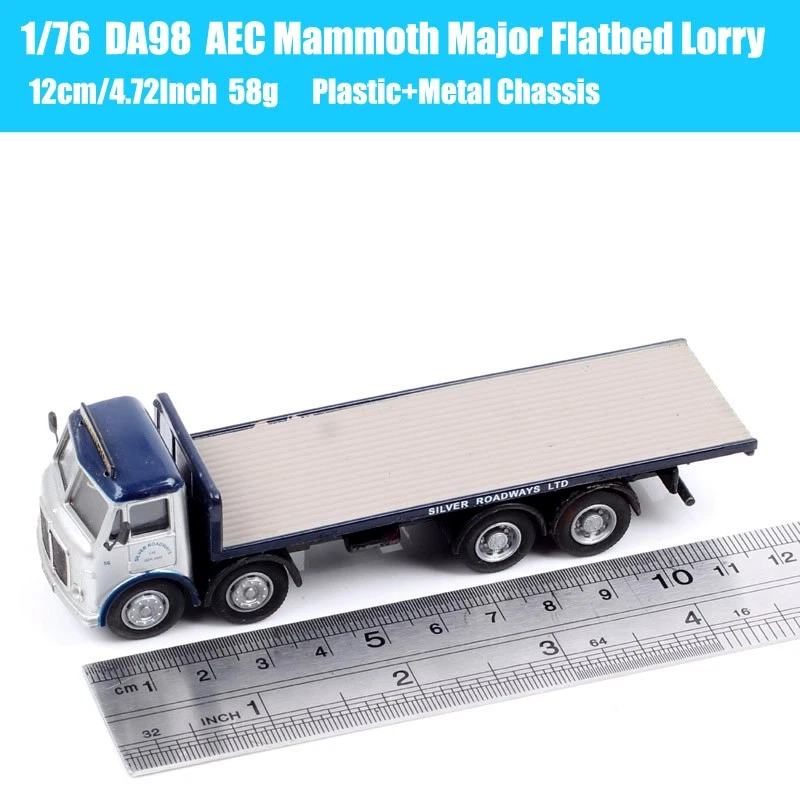B-T Toy 1/76 Scale OO DA98 AEC Mammoth Major Flatbed Lorry Truck Model Car Toy - Image 3 of 4