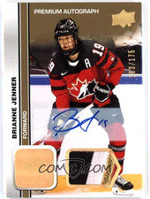 BRIANNE JENNER 2023 Upper Deck Canada Juniors ROOKIE Autograph Patch /175 #54