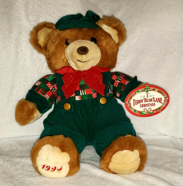 KMART VINTAGE 1994 TEDDY BEAR LANE CHRISTMAS BROWN 16" eBay