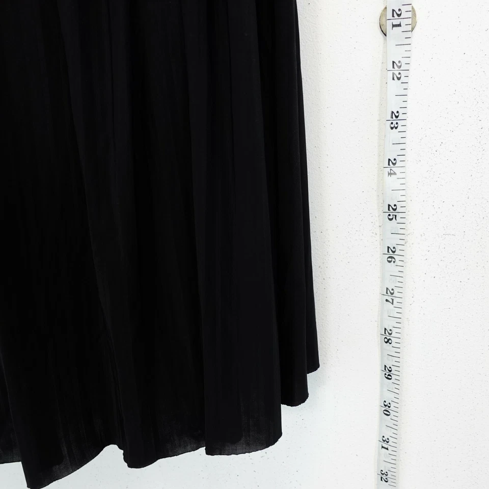 Womens Swimsuit Size Small Swimdress Black Pleated Mini Studio Works - Image 4 of 4