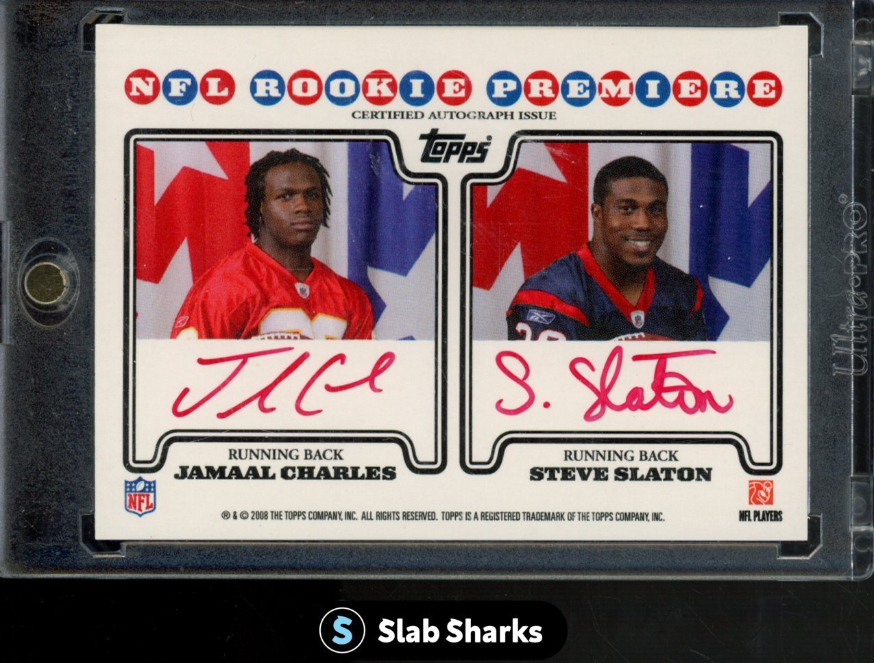 2008 TOPPS ROOKIE PREMIERE CHRIS JOHNSON RAY RICE JAMAAL CHARLES SLATON