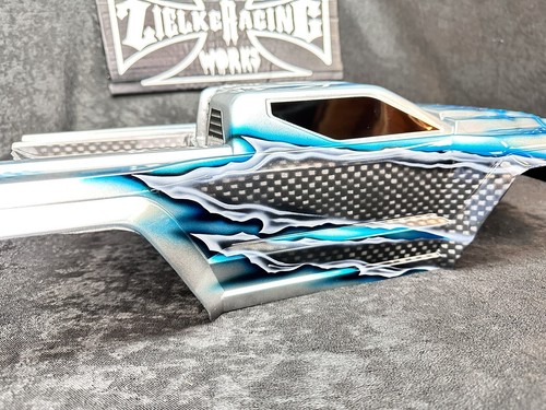 CUSTOM PAINTED RC TRUCK BODY ARRMA KRATON 6S BLX ARA406158 1/8 1/8TH FIRE ZIELKE - Picture 13 of 21