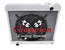 Alliant Champion 2 Row All Aluminum Radiator W 16 Fan For 1960 - 1964 Buick