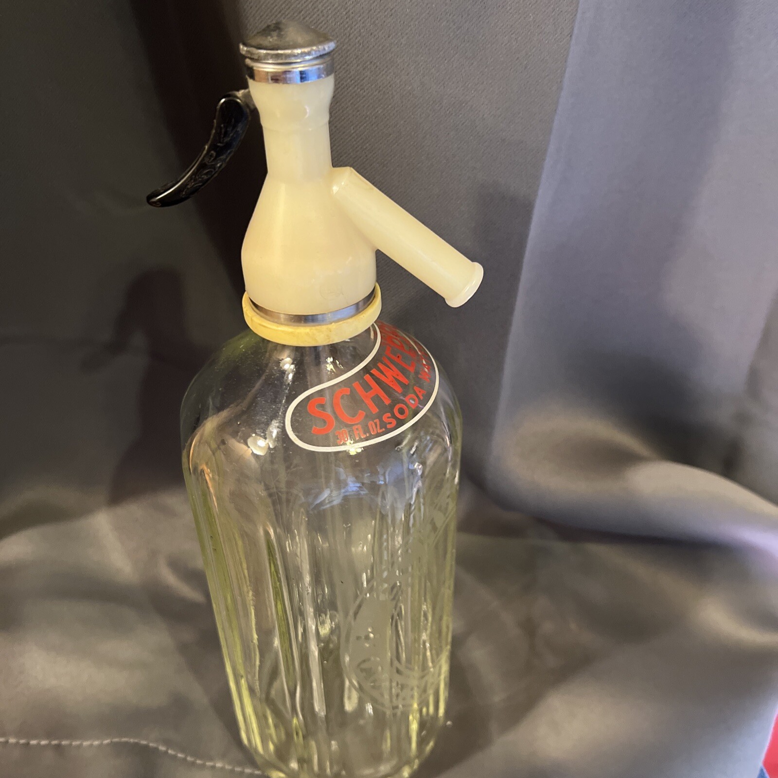 Schwepps 30oz Soda Water Bottle Antique eBay