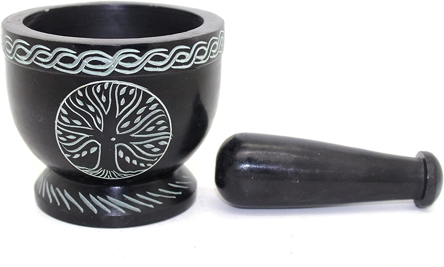 Tree of Life Soap Stone Bombing new work Pestle U.S Mortar Be super welcome and Seller