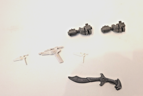 3 PISTOLETS, 1 sabre et 2 canons pour BIOMAN popy Dino Megazord, power