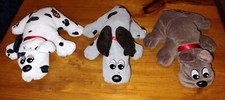 1987 Vintage Tonka 7" Plush Pound Puppies Lot Of 3 