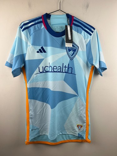 Adidas Colorado Rapids UCHealth Away Men's Jersey 2023-24 Small Blue Poly - NWT