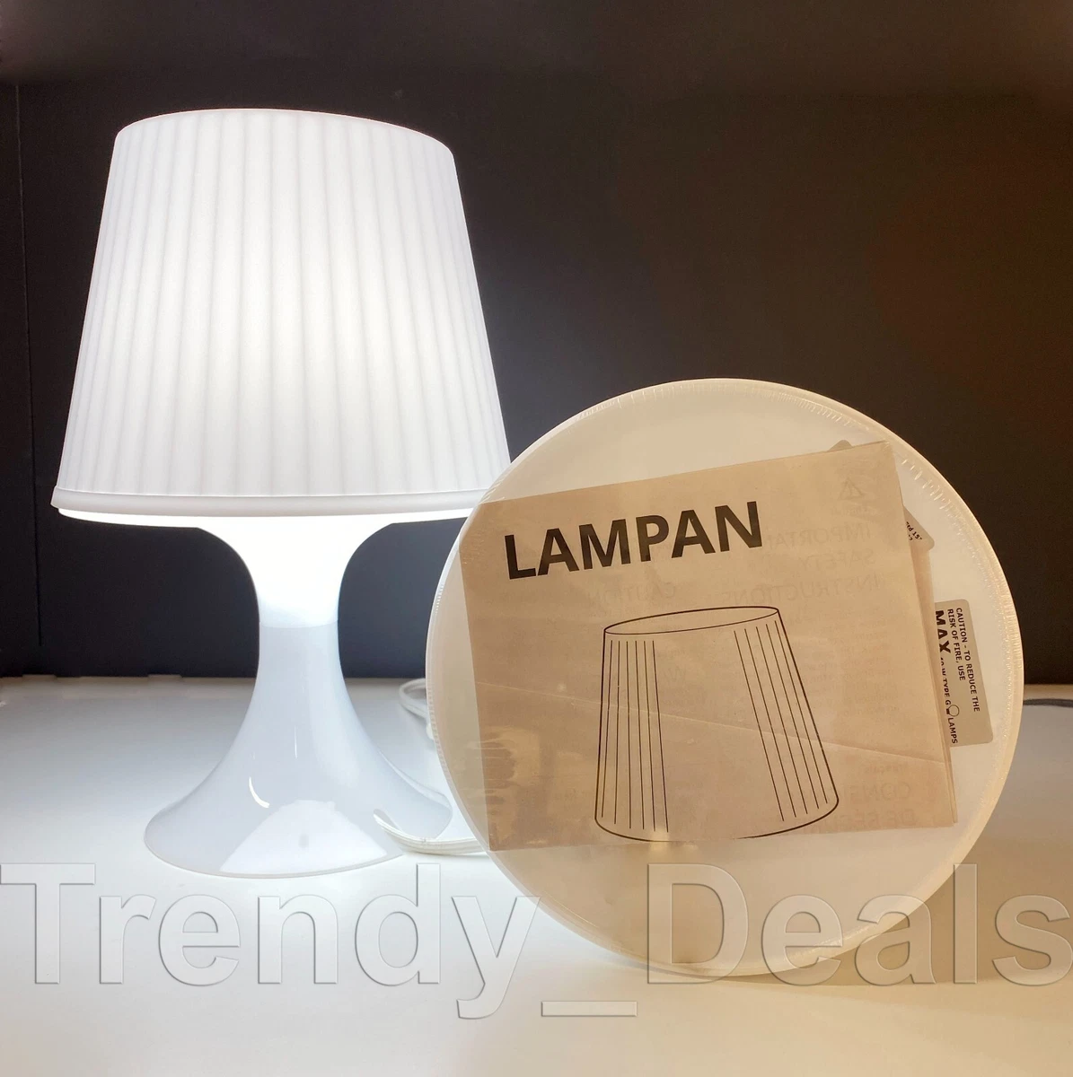 LAMPAN Table lamp, white, 11 - IKEA