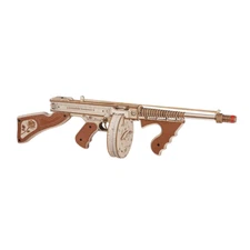 ROKR Thompson Submachinegun 3D Wooden Puzzle Model Adults DIY Best Gifts