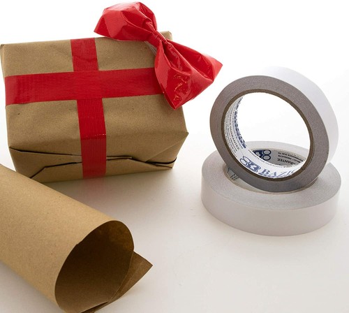 Doppelseitiges Klebeband 1" x 36 Yard (1296") Klar Klebende Klebebänder, Permanent  - Bild 4 von 5