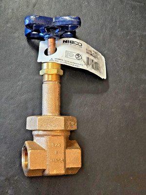 Nibco NL2H008 T-174-A 3/4 in. Bronze Full Port FNPT Gate Valve