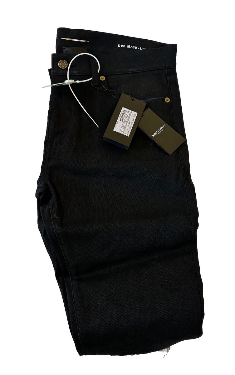 Saint Laurent Paris D02 M/SK-LW Men's Distressed Skinny Saint Laurent Paris D02 M/SK-LW Men's Distressed Skinny