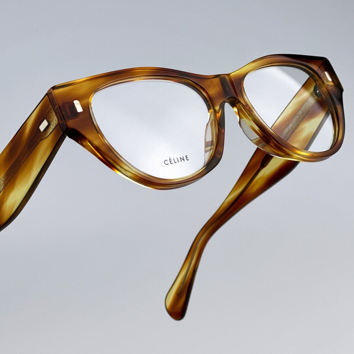 Celine Women Eyeglasses Havana Demo Cat Eye CL50012I 056 NEW